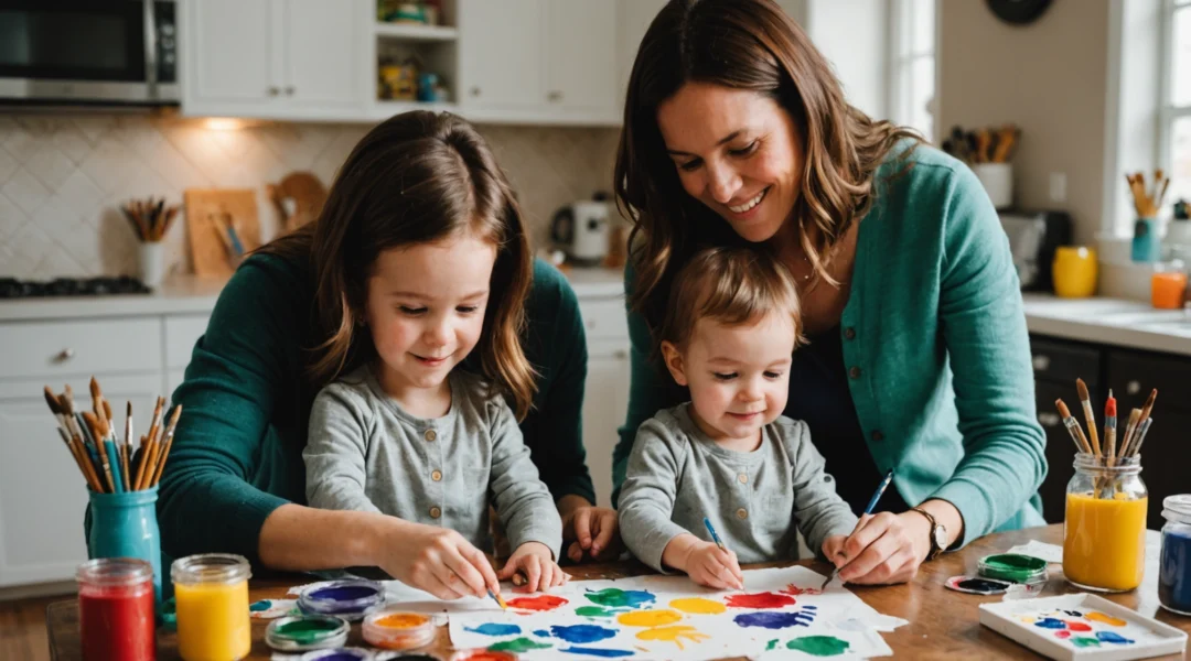 empreinte bebe peinture